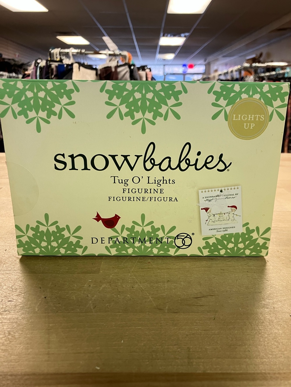 Department 56 Snowbabies Tug O' Lights Figurine - White - Picture 8 of 8